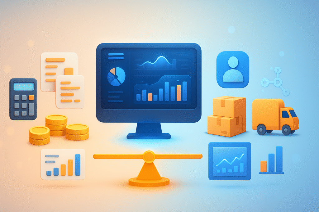 تفاوت نرم افزار ERP با نرم افزار حسابداری مستقل: راهنمای جامع انتخاب