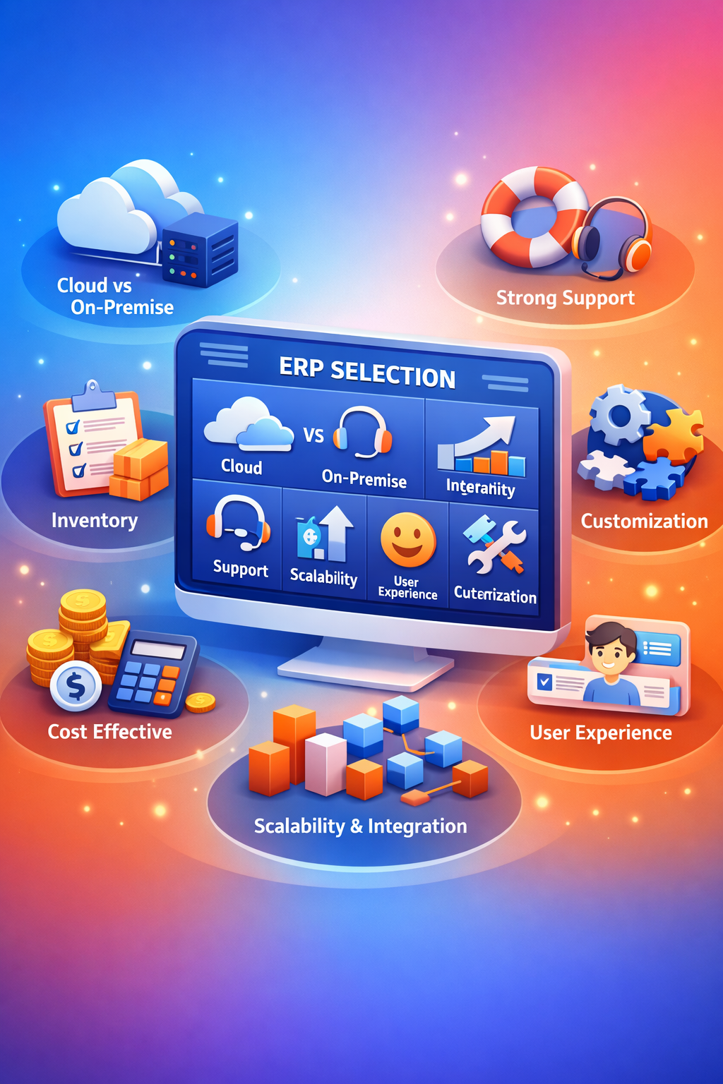 معیار‌ها انتخاب ERP مناسب